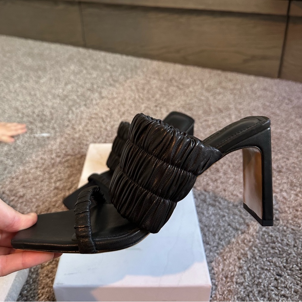 Jonathan Simkhai Felix Elastic Block-Heel Mules - image 3